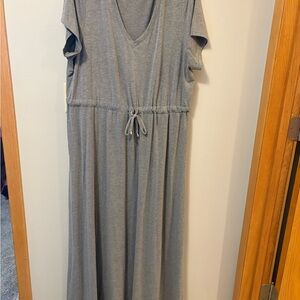 Torrid Gray Casual Maxi Sundress V-Neck